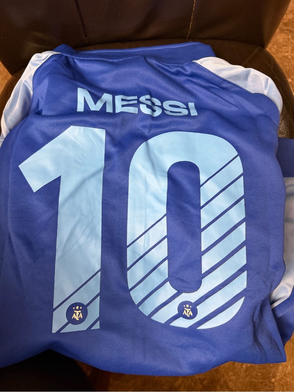 Blue Lightweight Shirt Jacket with Number 10 Back Print